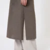 Wool robe coat, mud