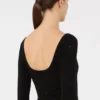 Wool yarn dress, black