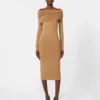 Wool yarn dress, skin dore