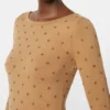 Wool yarn dress, skin dore