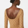 Wool yarn dress, skin dore