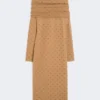 Wool yarn dress, skin dore