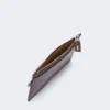 Wrist-strap leather pouch, cocoa